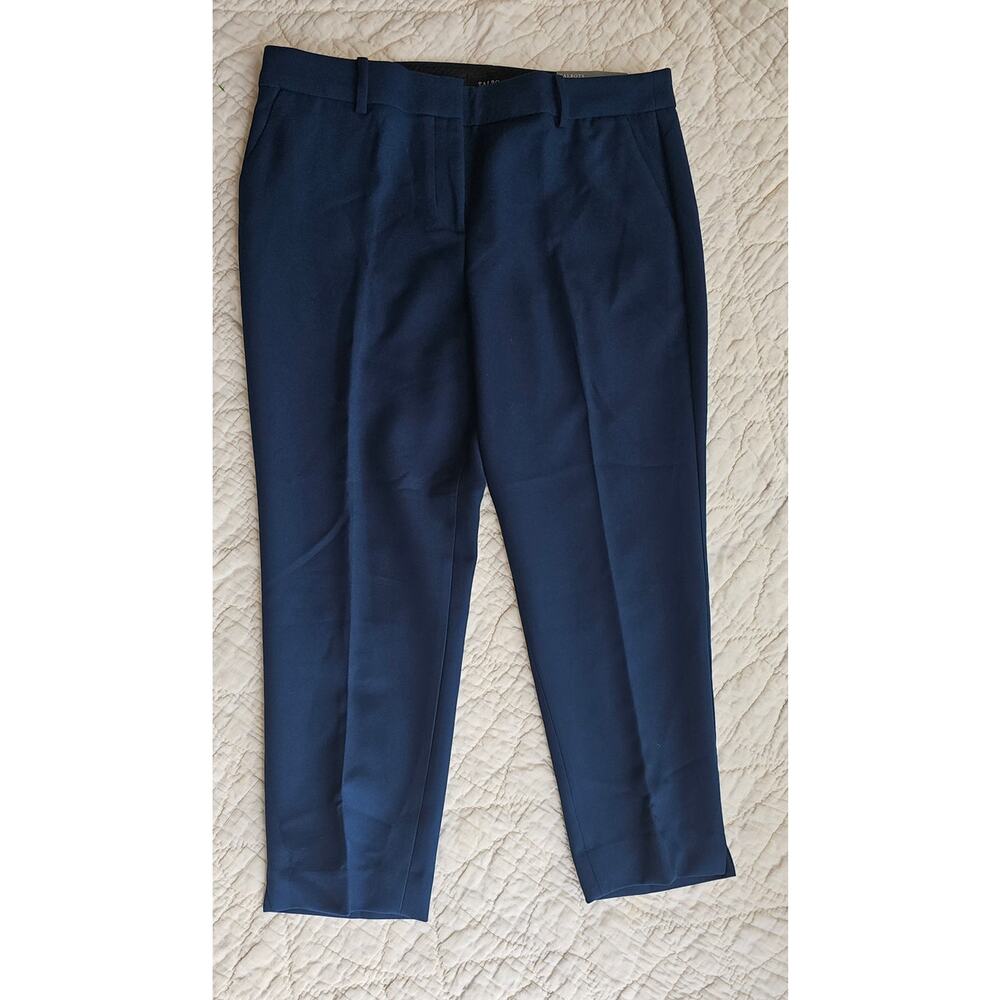 NWT Talbots Straight‎ Leg Hampshire Ankle Dress Pants Women 16P Deep Teal Blue